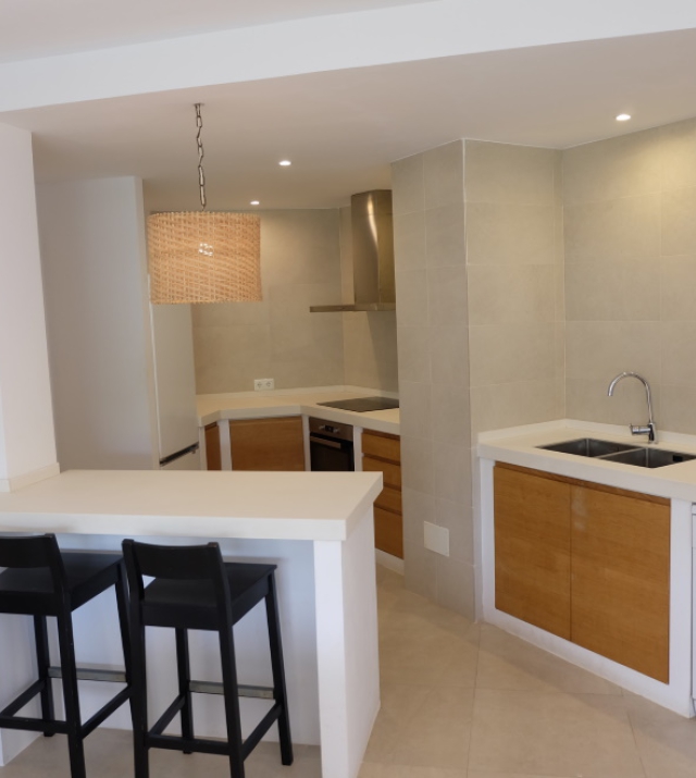 Kitchen area Ibiza sale apartment 3 bedrooms groundfloor resa estates.jpg
